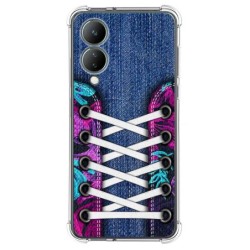 Funda Silicona Antigolpes para Vivo Y17s diseño Zapatillas 06 Dibujos