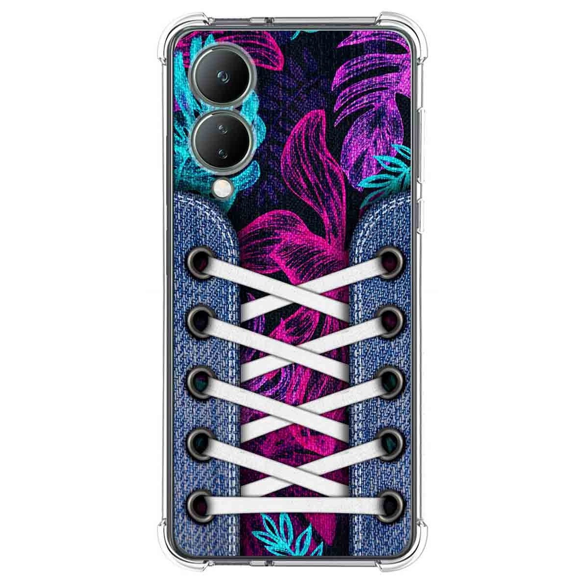 Funda Silicona Antigolpes para Vivo Y17s diseño Zapatillas 07 Dibujos