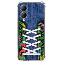 Funda Silicona Antigolpes para Vivo Y17s diseño Zapatillas 13 Dibujos