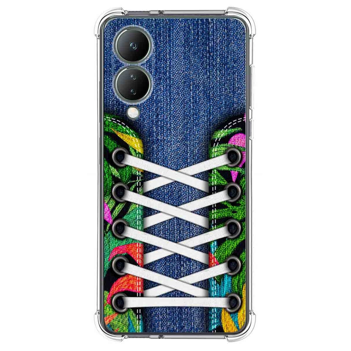 Funda Silicona Antigolpes para Vivo Y17s diseño Zapatillas 13 Dibujos