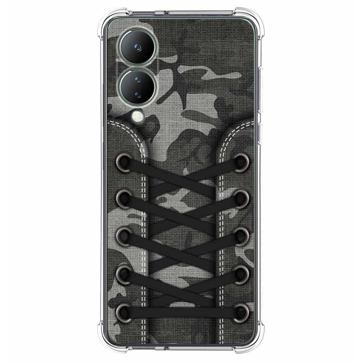 Funda Silicona Antigolpes para Vivo Y17s diseño Zapatillas 15 Dibujos