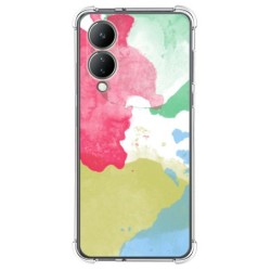 Funda Silicona Antigolpes para Vivo Y17s diseño Acuarela 02 Dibujos