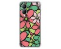 Funda Silicona Antigolpes para Vivo Y17s diseño Flores 02 Dibujos