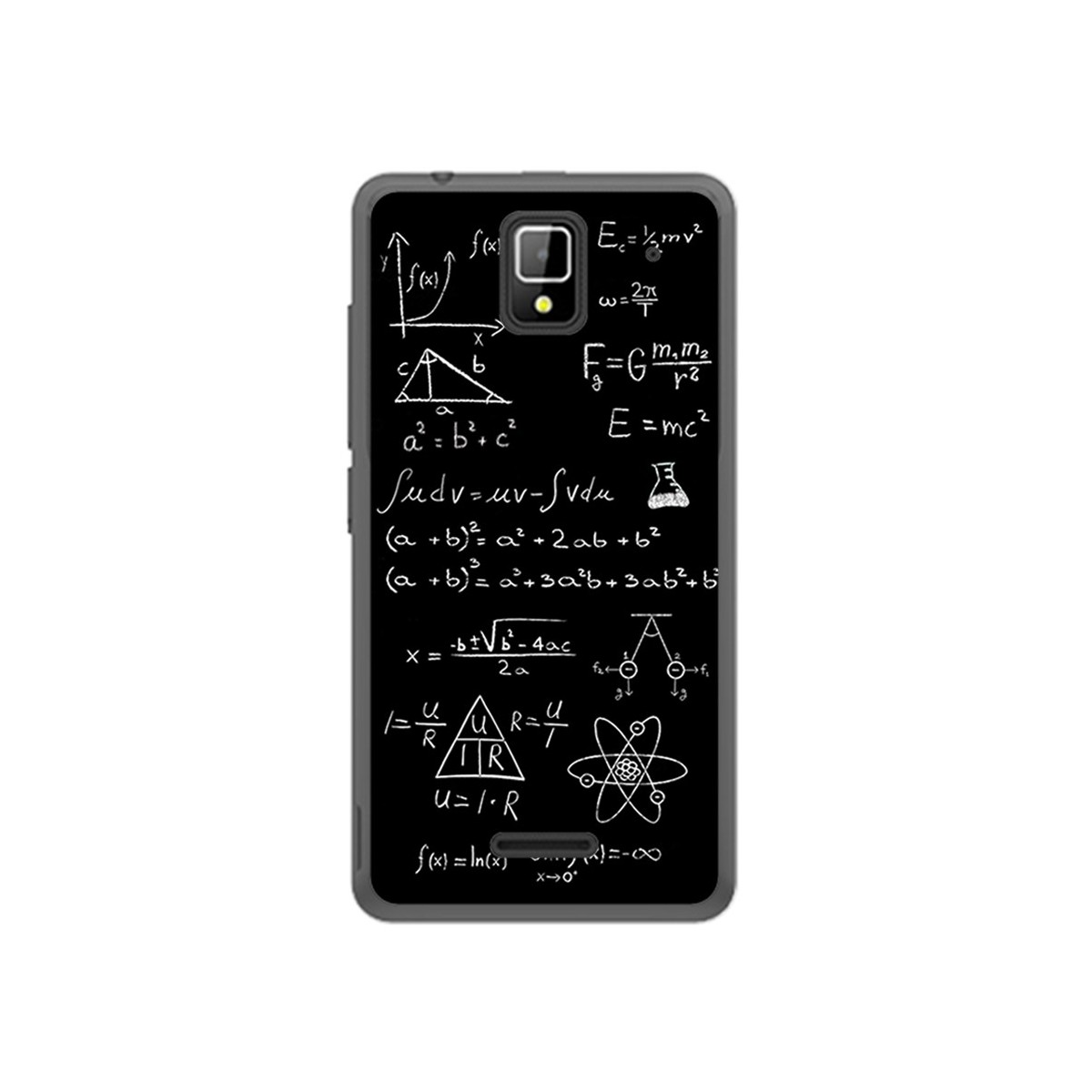 Funda Gel Tpu para Orange Rise 33 Diseño Formulas Dibujos