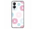 Funda Silicona Antigolpes para Vivo Y17s diseño Flores 06 Dibujos