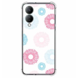 Funda Silicona Antigolpes para Vivo Y17s diseño Flores 06 Dibujos