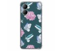 Funda Silicona Antigolpes para Vivo Y17s diseño Flores 10 Dibujos