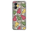 Funda Silicona Antigolpes para Vivo Y17s diseño Flores 11 Dibujos