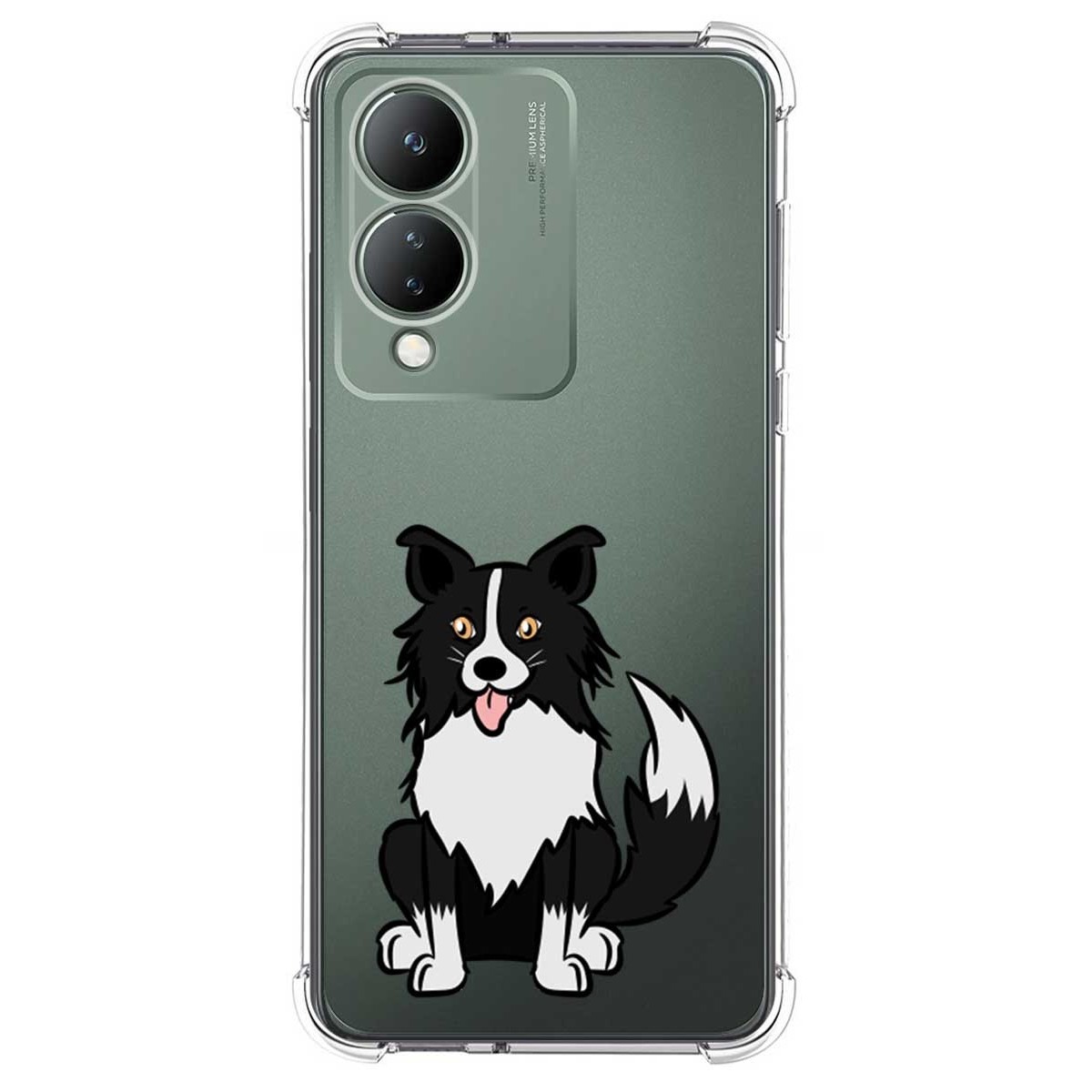 Funda Silicona Antigolpes para Vivo Y17s diseño Perros 01 Dibujos