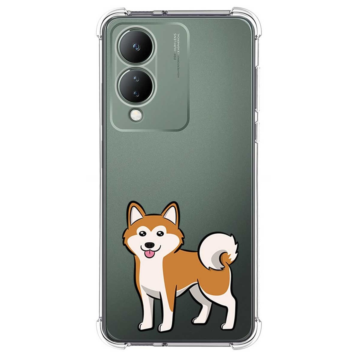 Funda Silicona Antigolpes para Vivo Y17s diseño Perros 02 Dibujos