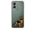 Funda Silicona Antigolpes para Vivo Y17s diseño Perros 03 Dibujos