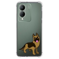 Funda Silicona Antigolpes para Vivo Y17s diseño Perros 03 Dibujos