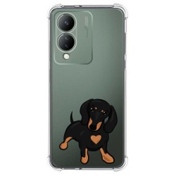 Funda Silicona Antigolpes para Vivo Y17s diseño Perros 04 Dibujos