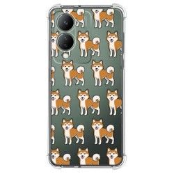 Funda Silicona Antigolpes para Vivo Y17s diseño Perros 08 Dibujos