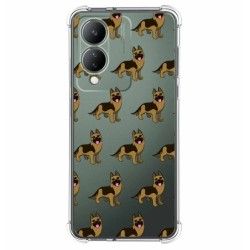 Funda Silicona Antigolpes para Vivo Y17s diseño Perros 09 Dibujos