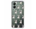 Funda Silicona Antigolpes para Vivo Y17s diseño Perros 12 Dibujos