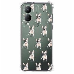 Funda Silicona Antigolpes para Vivo Y17s diseño Perros 12 Dibujos