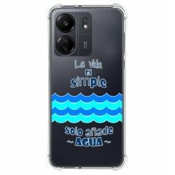 Funda Silicona Antigolpes para Xiaomi Redmi 13C diseño Agua Dibujos