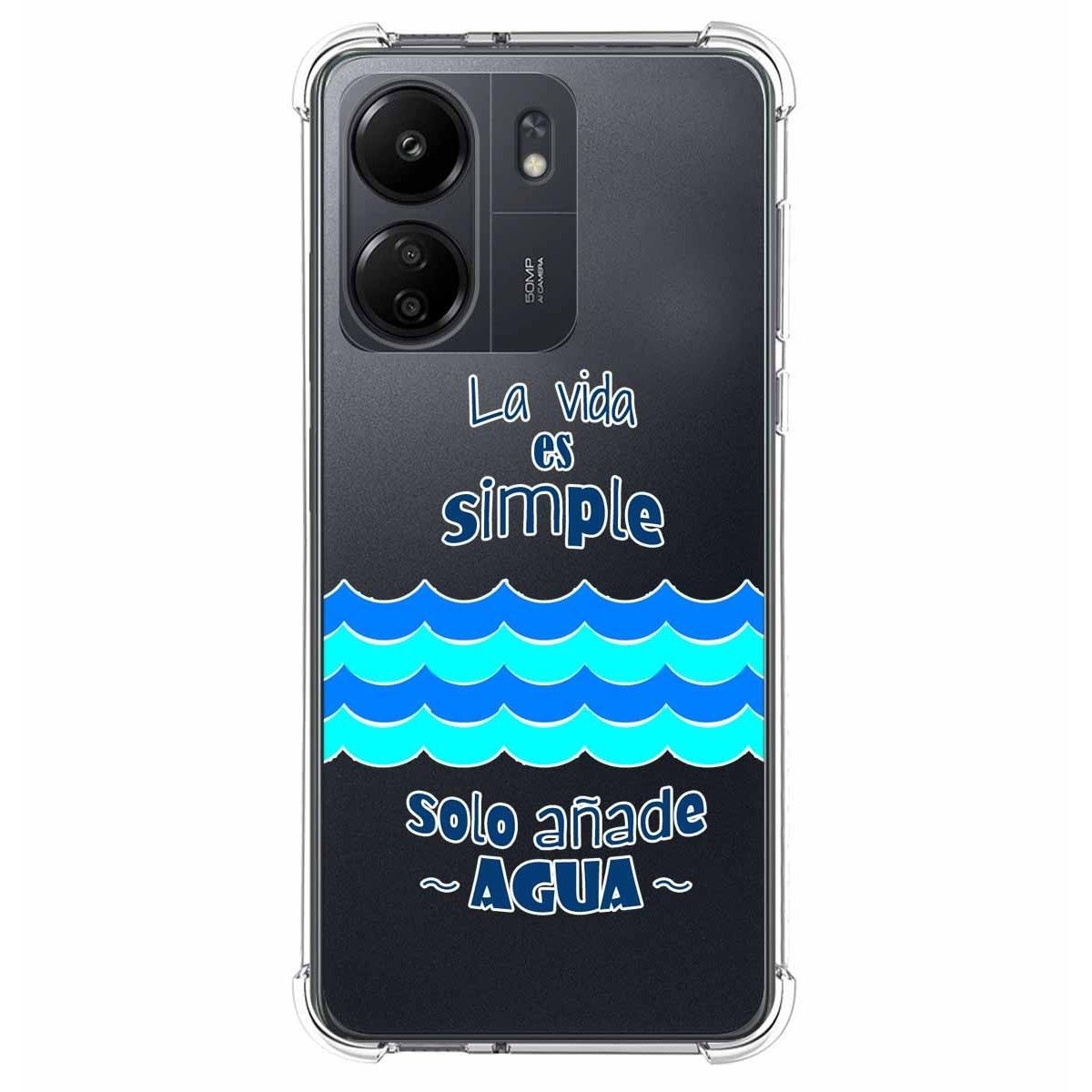 Funda Silicona Antigolpes para Xiaomi Redmi 13C diseño Agua Dibujos