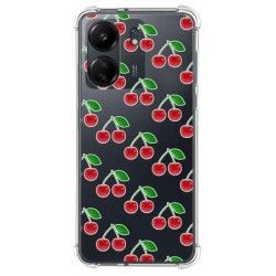 Funda Silicona Antigolpes para Xiaomi Redmi 13C diseño Cerezas Dibujos