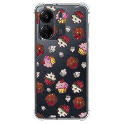 Funda Silicona Antigolpes para Xiaomi Redmi 13C diseño Muffins Dibujos
