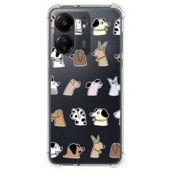 Funda Silicona Antigolpes para Xiaomi Redmi 13C diseño Perros Dibujos