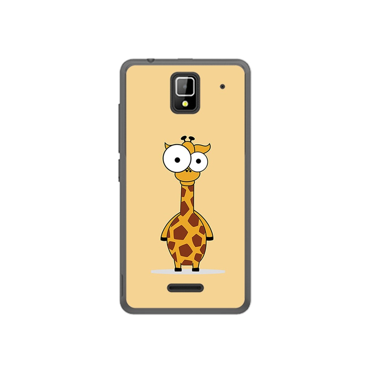 Funda Gel Tpu para Orange Rise 33 Diseño Jirafa Dibujos
