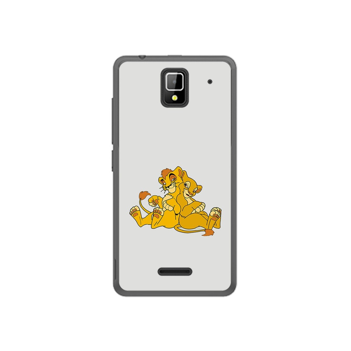 Funda Gel Tpu para Orange Rise 33 Diseño Leones Dibujos