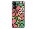Funda Silicona Antigolpes para Xiaomi Redmi 13C diseño Flores 02 Dibujos