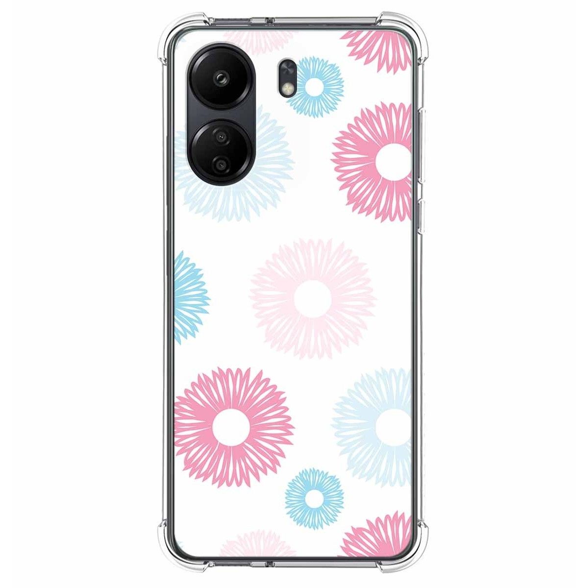 Funda Silicona Antigolpes para Xiaomi Redmi 13C diseño Flores 06 Dibujos