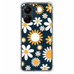 Funda Silicona Antigolpes para Xiaomi Redmi 13C diseño Flores 08 Dibujos