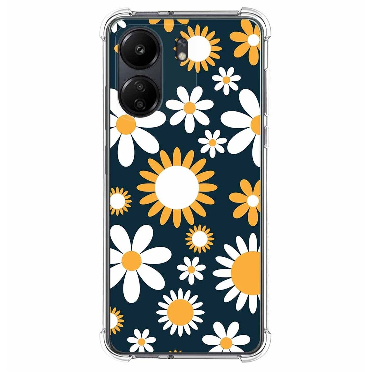Funda Silicona Antigolpes para Xiaomi Redmi 13C diseño Flores 08 Dibujos