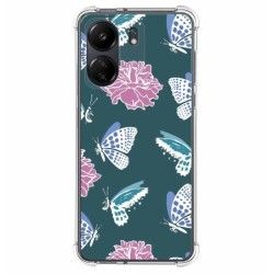 Funda Silicona Antigolpes para Xiaomi Redmi 13C diseño Flores 10 Dibujos