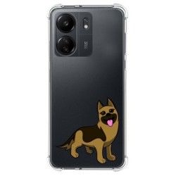 Funda Silicona Antigolpes para Xiaomi Redmi 13C diseño Perros 03 Dibujos