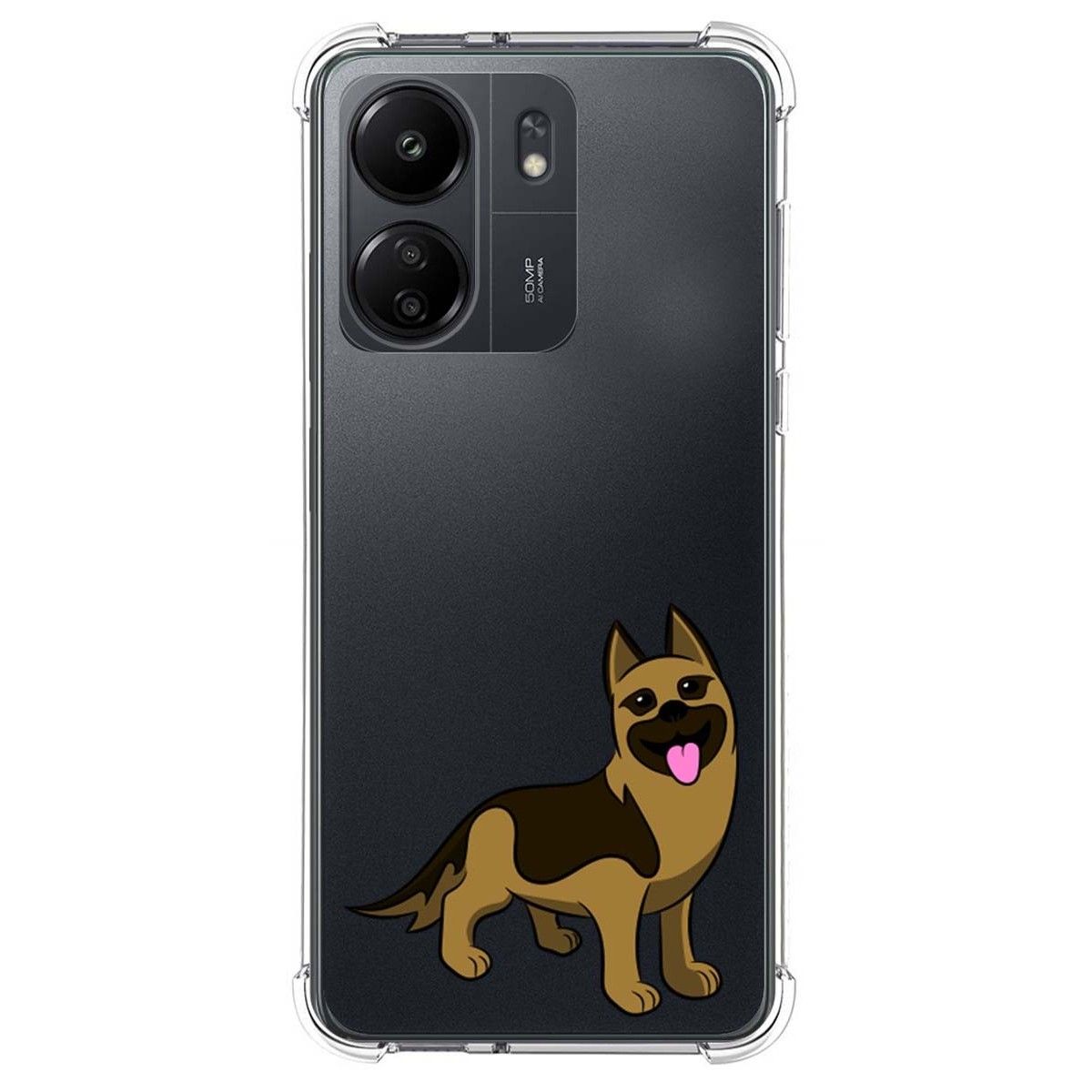 Funda Silicona Antigolpes para Xiaomi Redmi 13C diseño Perros 03 Dibujos