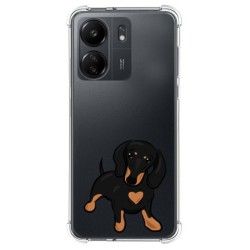 Funda Silicona Antigolpes para Xiaomi Redmi 13C diseño Perros 04 Dibujos