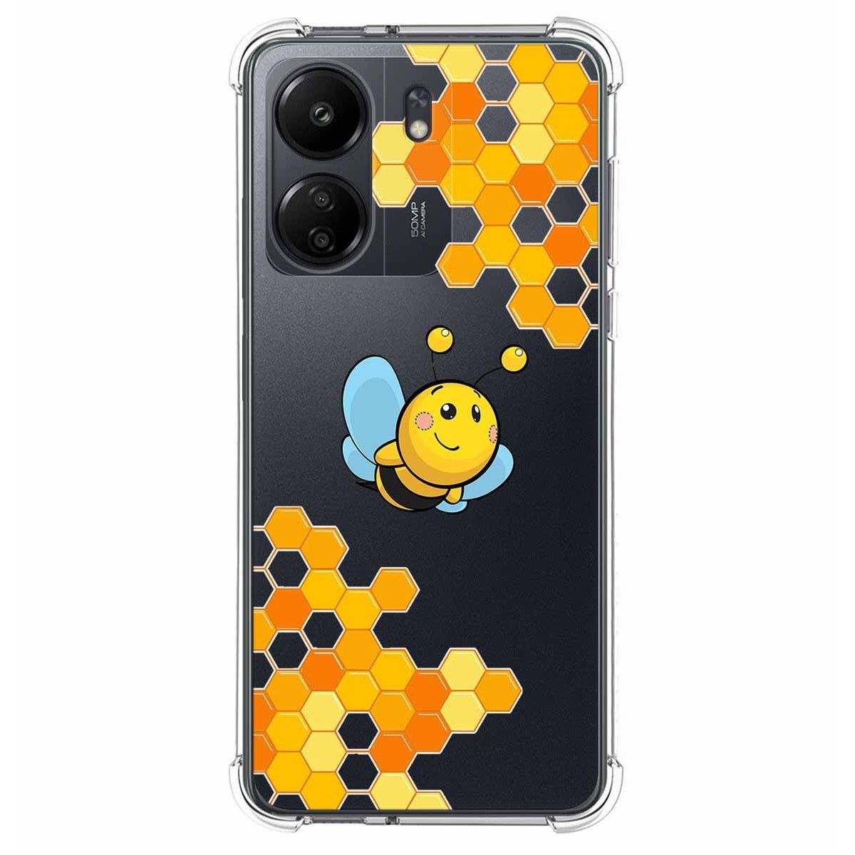 Funda Silicona Antigolpes para Xiaomi Poco C65 diseño Abeja Dibujos