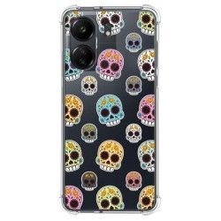 Funda Silicona Antigolpes para Xiaomi Poco C65 diseño Catrina Dibujos