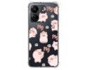Funda Silicona Antigolpes para Xiaomi Poco C65 diseño Cerdos Dibujos