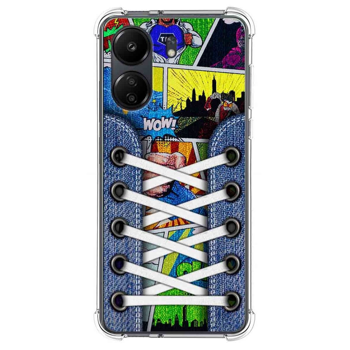 Funda Silicona Antigolpes para Xiaomi Poco C65 diseño Zapatillas 14 Dibujos