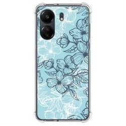 Funda Silicona Antigolpes para Xiaomi Poco C65 diseño Flores 03 Dibujos