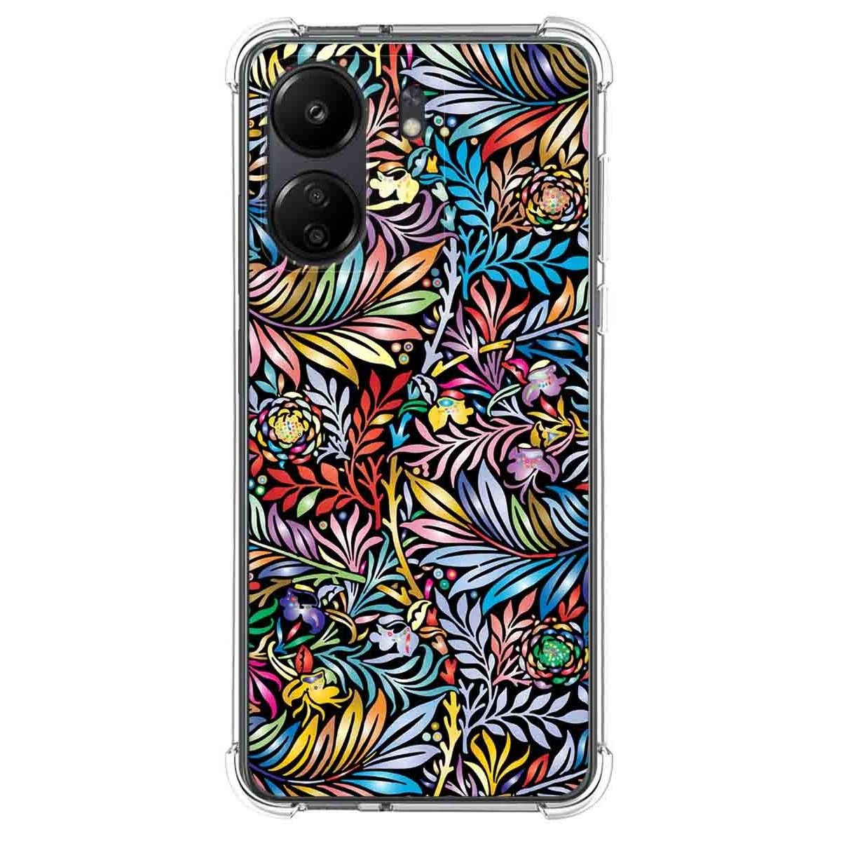 Funda Silicona Antigolpes para Xiaomi Poco C65 diseño Flores 04 Dibujos