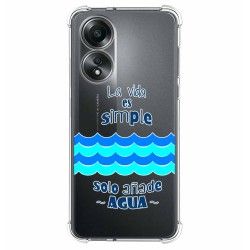 Funda Silicona Antigolpes para Oppo A58 4G diseño Agua Dibujos