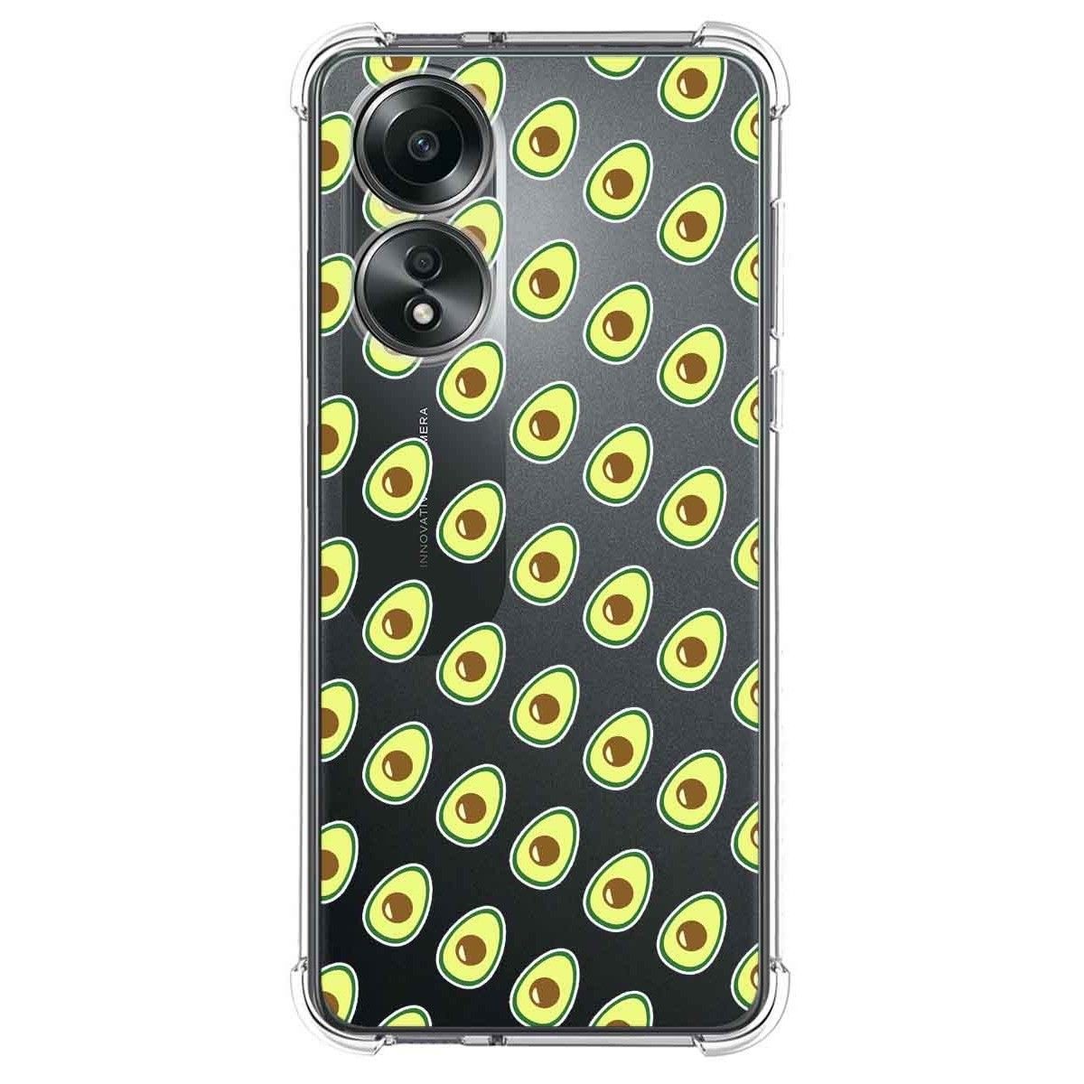 Funda Silicona Antigolpes para Oppo A58 4G diseño Aguacate Dibujos