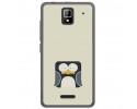 Funda Gel Tpu para Orange Rise 33 Diseño Pingüino Dibujos