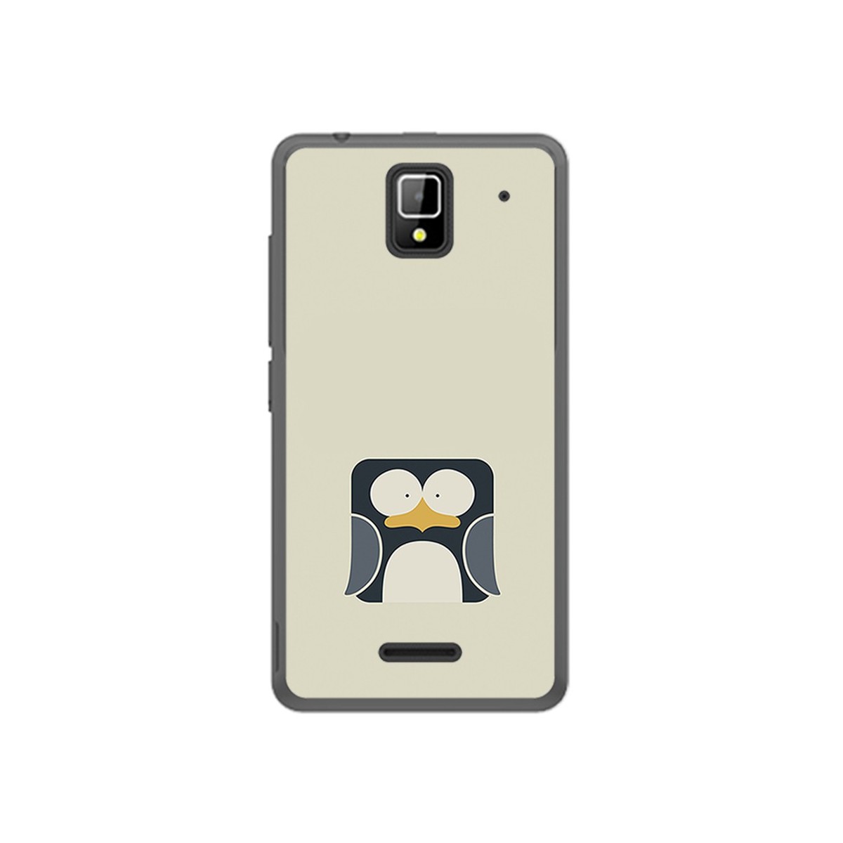 Funda Gel Tpu para Orange Rise 33 Diseño Pingüino Dibujos
