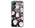 Funda Silicona Antigolpes para Oppo A58 4G diseño Cerdos Dibujos