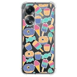 Funda Silicona Antigolpes para Oppo A58 4G diseño Dulces 02 Dibujos