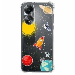 Funda Silicona Antigolpes para Oppo A58 4G diseño Espacio Dibujos