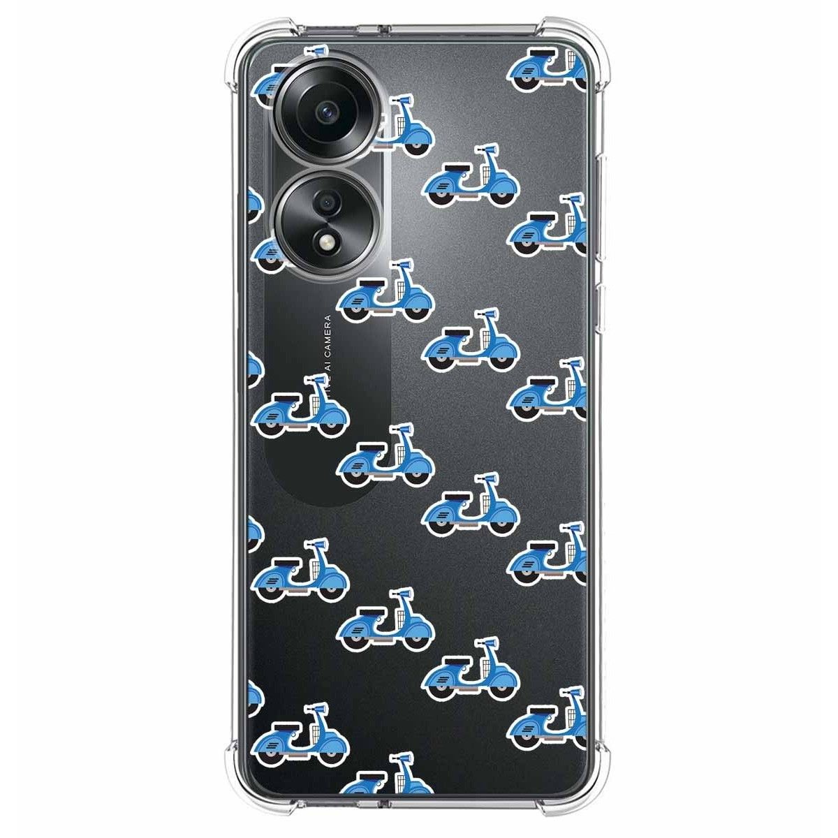 Funda Silicona Antigolpes para Oppo A58 4G diseño Scooter Dibujos